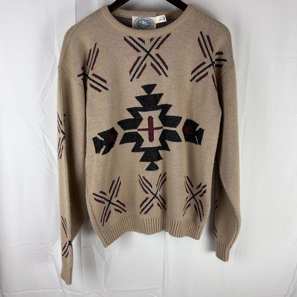 Vintage 90s‎ Environmental Clothing Sweater Size Medium Native Southwestern